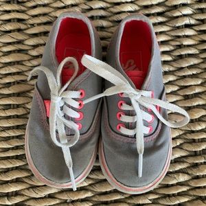 Gray and Pink Vans